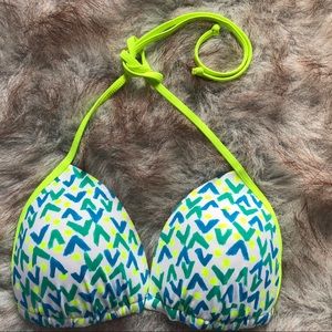 Vibrant, Colorful Push Up Bikini Top